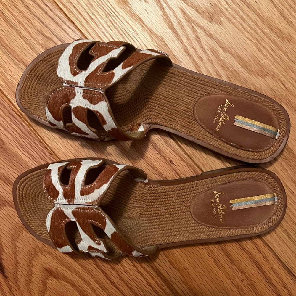 Sam Edelman Sandals Cow Print